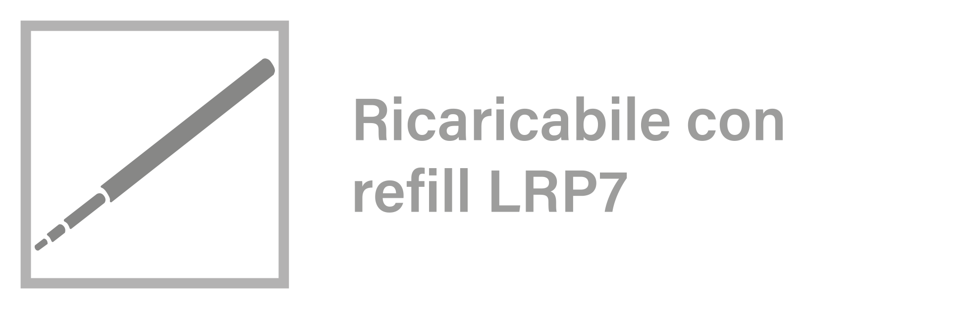 icona ricaricabile con refill senza scritta LRP7